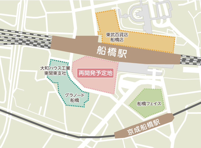 船橋駅南口で再開発！西武船橋店跡地に51階建てマンション建設【アットホーム タウンライブラリー】