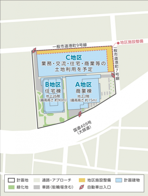 イトーヨーカドー川崎港町店跡地で再開発！26階建てマンションと商業